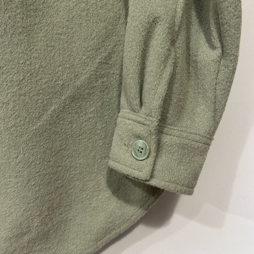 Joie Boyfriend Shacket Sage Green Medium Blogger Favorite Button Down Jacket - Picture 5 of 8